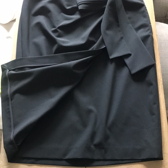 NWT $298 Rachel Roy drape wrap skirt black 8 - Picture 12 of 12